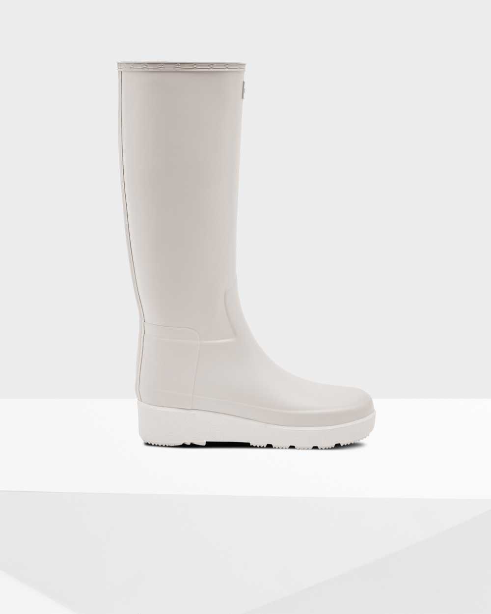 Hunter Women's Refined Slim Fit Creeper Tall Tall Wellington Boots Grey,UVKQ32607